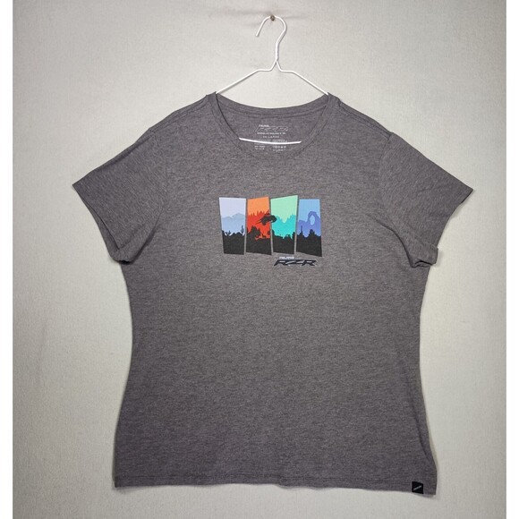 Polaris RZR T Shirt Womens Size 2XL Logo Off Road Side By Side Racing Dirt Top - Picture 1 of 10
